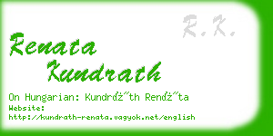 renata kundrath business card